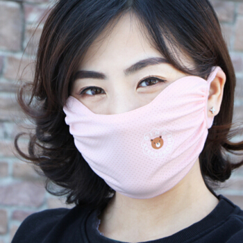 買ったら一日焼け止めマスク韓国版女性用春夏マスク学生用プリントを差し上げます。