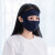 夏の女性はマスクが薄くて通気性があります。全顔の日よけを保護します。おでこを焼け止めます。紫外線防止の大きなマスクは同じ黒です。