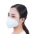 塗料工防護マスク作業場の防毒マスク塗装防護マスクペンキホルムアルデヒド化工灰工業専用マスクR灰色活性炭（呼吸弁付き）25個入り