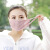 甘い花の刺繍レース春の夏のマスク女性の網糸の綿布の薄いタイプのマスクはSN 3890ピンクを干します。