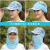 日焼止め顔カバー帽子マスク一体日焼け止め夏顔カバー首カバーカバーカバーベール女性通気性と紺色の3つのお得価格で、バッグが満足です。
