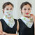 3 TM春夏の日焼け止めマスク女性の首をかばう薄手タイプ通気マスク全顔サンバイザー紫外線カットフェイスカバー（1号）チューリップ白