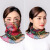 日本焼け止めマスク2枚セット百変万変子マフラー女性セット夏の薄いマスク女性スカーフ首カバーマスク多機能ガーゼ18号ヌードパウダー