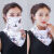 3 TM春夏の日焼け止めマスク女性の首をかばう薄手タイプ通気マスク全顔サンバイザー紫外線カットフェイスカバー（1号）チューリップ白