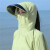 屋外の日焼け止めマスク帽子女性夏自転車マスク肩掛け紫外線カット顔ビーチ透過剤紫Aタイプのレンズです。