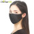 マスク女性の通気性と純色の氷糸ライドの日焼マスク黒