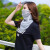 布塔日焼止めマスク女性シルク通気性サンシルク夏薄手車で首を保護し、顔を覆う薄手のベールグレー