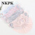 NKPK夏の日焼止め氷糸マスク女性の花刺繍波点純色保護ネックマスク屋外防塵薄タイプ通気マスク