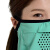 台湾UV 100紫外線防止マスク男女穴開け通気全カバーネック弾性夏焼止めマスク61349明るい緑色F/均一サイズ