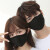 2019新型男女韓版秋冬の個性的なカップルマスク防塵透過綿黒潮モデルで、呼吸しやすい純黒無地の洗浄が可能です。