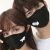 2019新型男女韓版秋冬の個性的なカップルマスク防塵透過綿黒潮モデルで、呼吸しやすい純黒無地の洗浄が可能です。