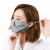 UV 100日焼け止め大マスク女性紫外線防止夏場通気マスク20377深度灰-マスク率98.39 F