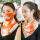 【スカーフマスク】オレンジの花