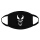 Venom毒液白いプリントを五つの純黒マスクを送ります。